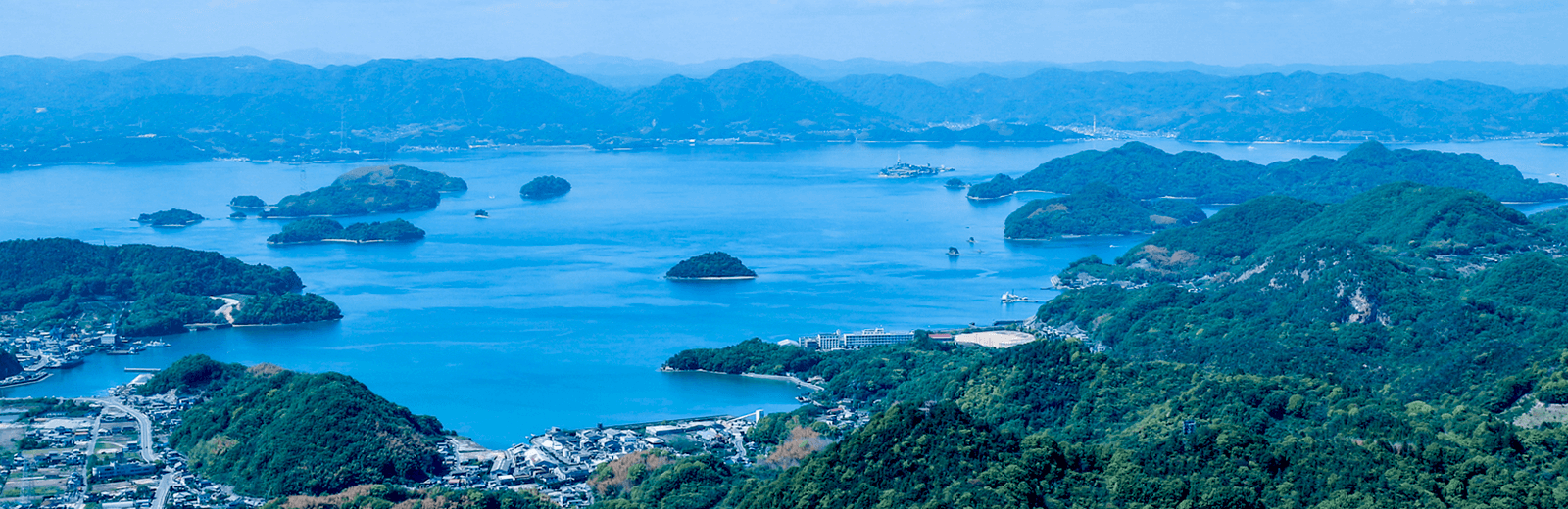 大崎上島町の海を上から眺めた写真