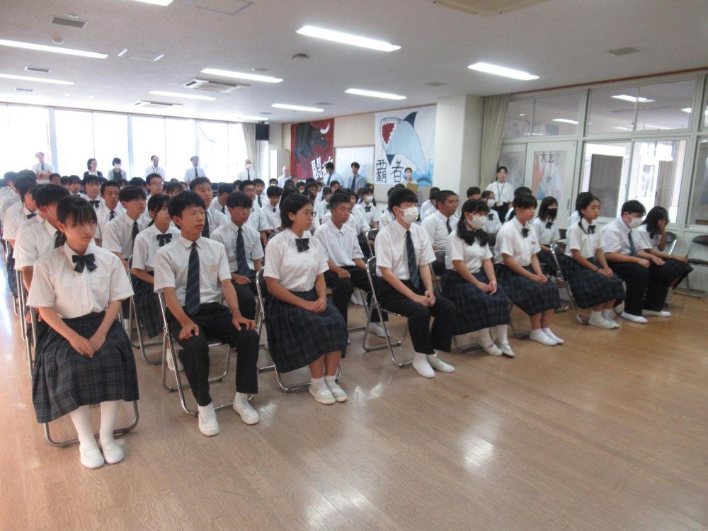 2学期始業式・部活動新チーム発足式1