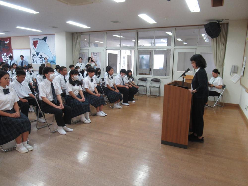 2学期始業式・部活動新チーム発足式2