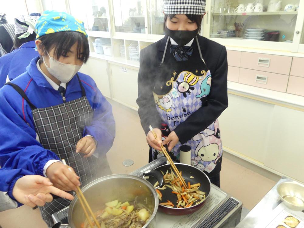 1年生の調理実習2