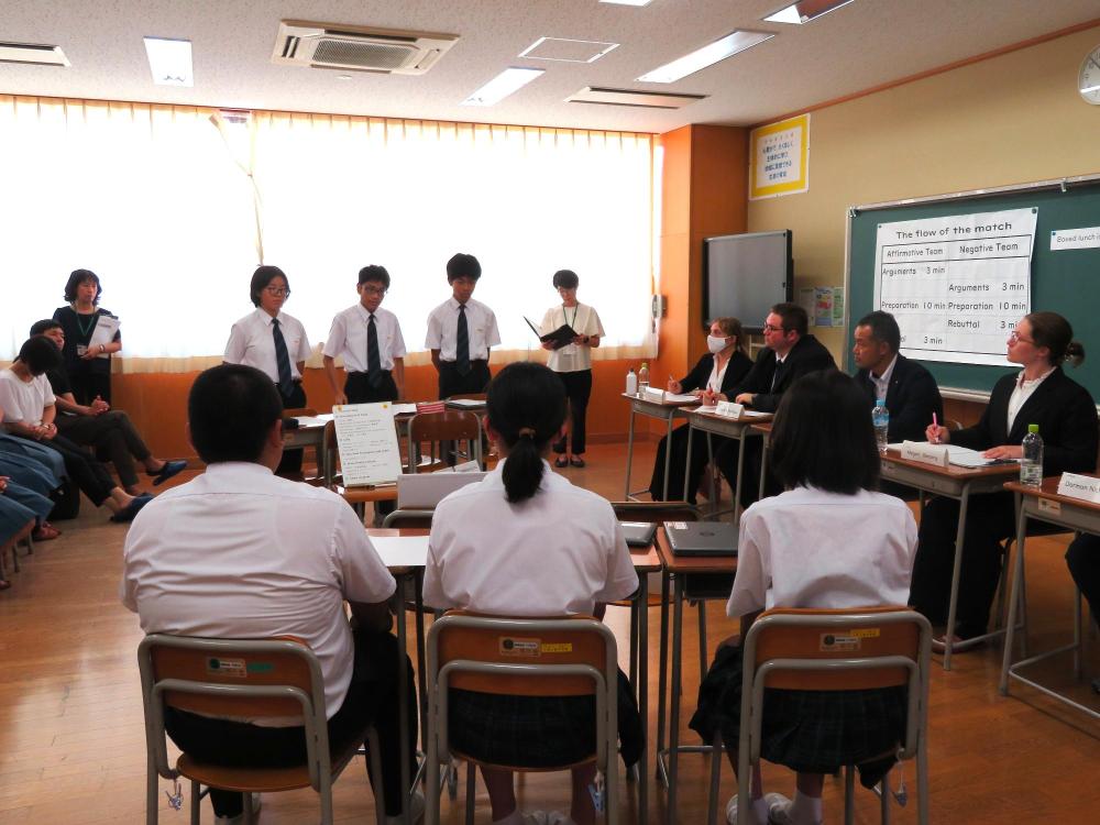 豊田郡・竹原市中学生英語ディベート大会2