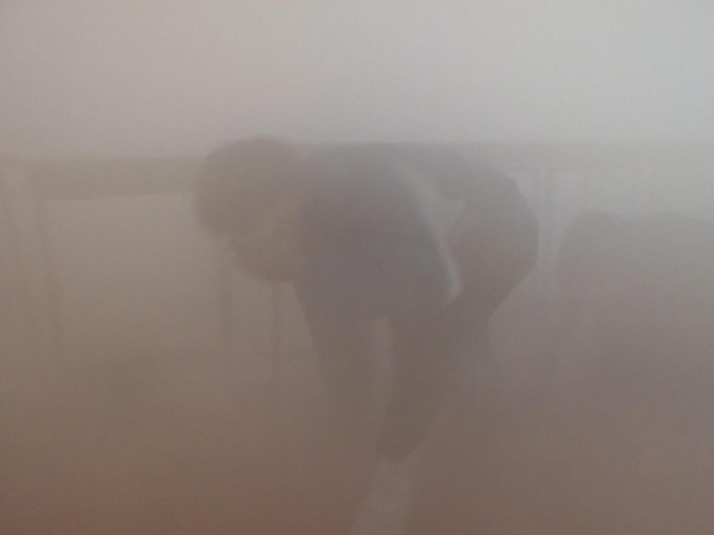 避難訓練・煙体験4