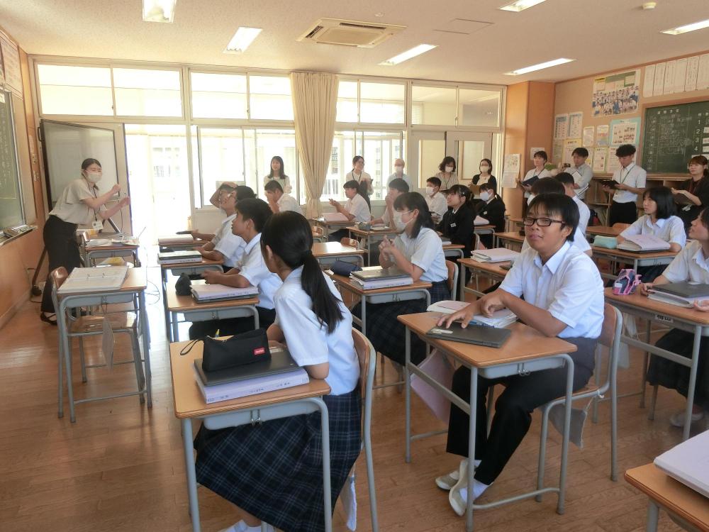 2年生国語公開 大崎上島町「学びの変革」推進協議会1