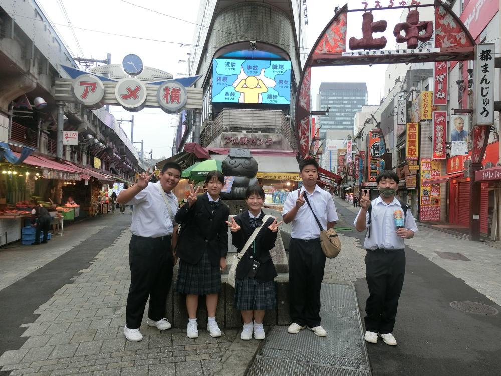 修学旅行3.2日目ホテルから班別研修6