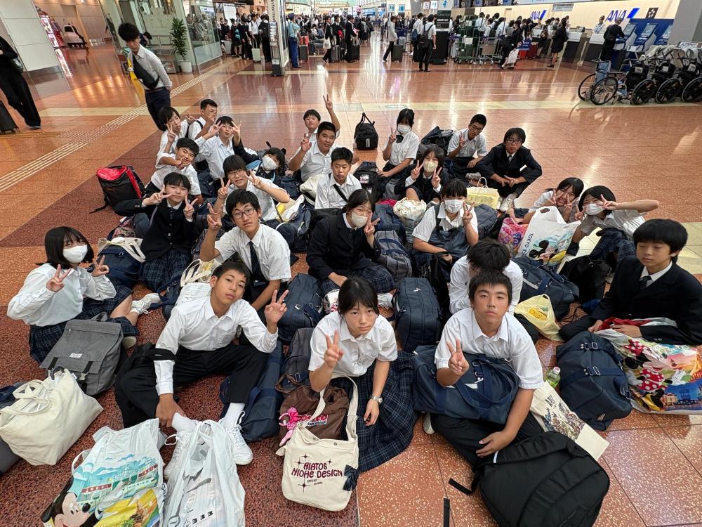 修学旅行8東京からの帰路1