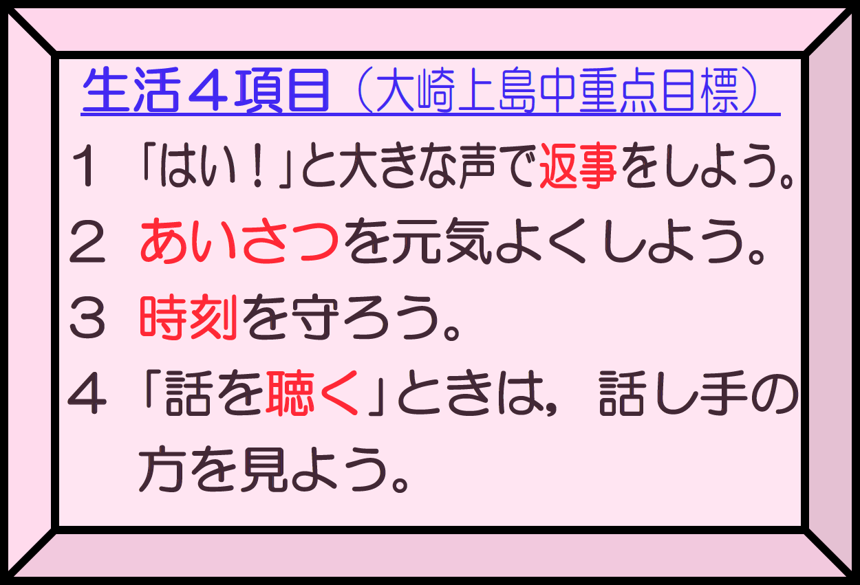 大崎上島中重点目標