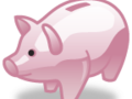 豚の貯金箱のイラスト